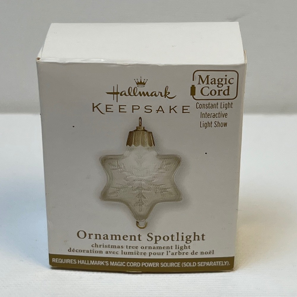 Hallmark Keepsake Ornament Spotlight Magic Cord Snowflake Star Orville Wilson